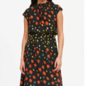 Banana Republic California Poppy floral print midi dress